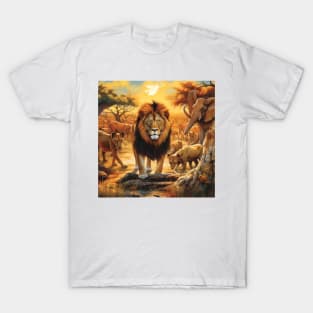 Lion The King of Safari T-Shirt